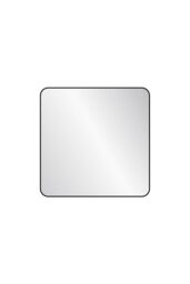 nielsen Archer Metal Square Wall Mirror 60Cm in Black - thumbnail 1