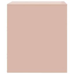 Berkfield Home Bedside Cabinets 2 pcs Pink 34.5x39x44 cm Steel - thumbnail 8