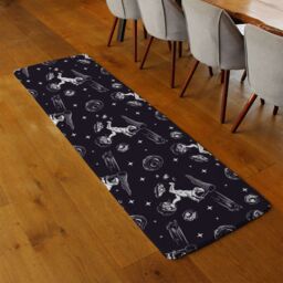 Benjamin Tate Design Astronaut Catches A Comet Runner Rug in Natural - Size: 67 cm x 230 cm - thumbnail 2