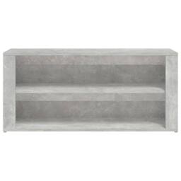 Berkfield Home Shoe Rack Concrete Grey 100x35x45 cm Engineered Wood - Size: 100 x 35 x 45 cm - thumbnail 5