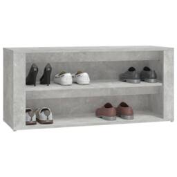 Berkfield Home Shoe Rack Concrete Grey 100x35x45 cm Engineered Wood - Size: 100 x 35 x 45 cm - thumbnail 4
