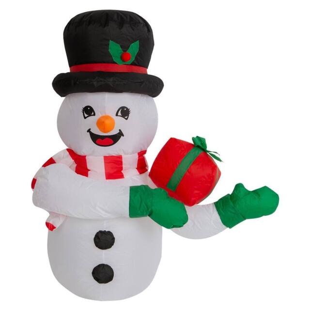 VFM e-Store Christmas Snowman Inflatable Outdoor Decoration White - image 1