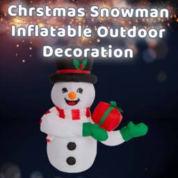 VFM e-Store Christmas Snowman Inflatable Outdoor Decoration White - thumbnail 3