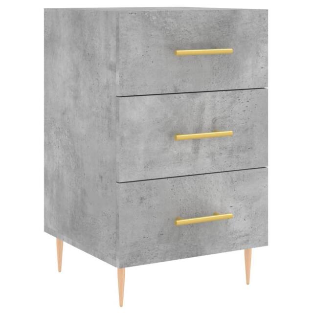 Berkfield Home Bedside Cabinet Concrete Grey 40x40x66 cm Engineered Wood - Size: 40 x 40 x 66 cm - image 1