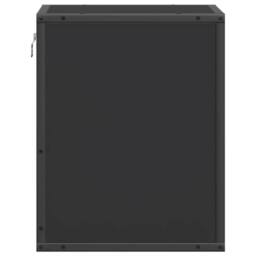Berkfield Home Wall-mounted Bedside Cabinets 2 pcs Black 40x31x39.5 cm - thumbnail 7