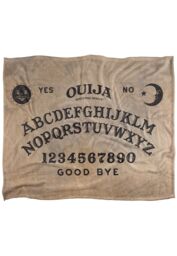 Hasbro Ouija Board Silky Touch Super Soft Throw Blanket 152 x 127 cm in White - thumbnail 1