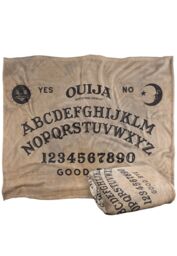 Hasbro Ouija Board Silky Touch Super Soft Throw Blanket 152 x 127 cm in White - thumbnail 2