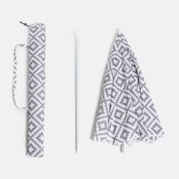 OHS Parasol Umbrella Garden Outdoor Canopy Table Patio Sun Shade Beach UV in Light Grey - thumbnail 6