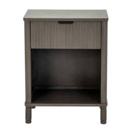Lemon Pavilion Furniture and Decor Reed Collection 1 Drawer Bedside Cabinet - L33 x W45 x H58 cm - Brown - thumbnail 2