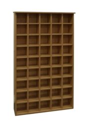 Pigeon Hole - 585 Cd Media Storage Cubby Shelves - Oak - thumbnail 4
