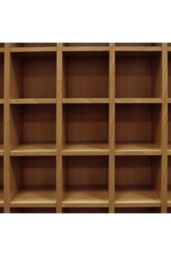 Pigeon Hole - 585 Cd Media Storage Cubby Shelves - Oak - thumbnail 3