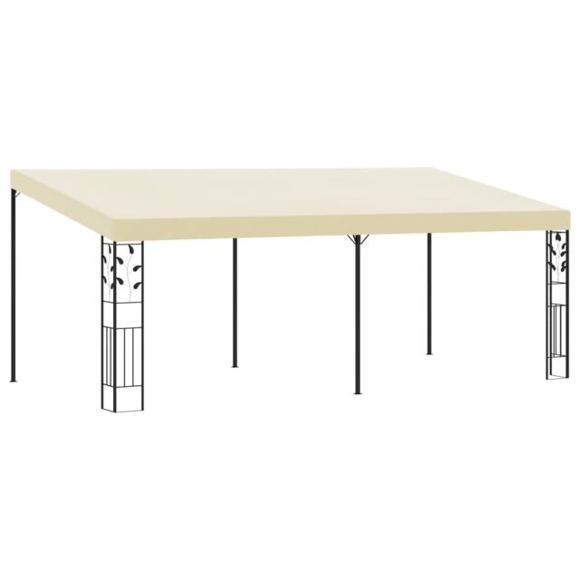 Berkfield Home Wall-mounted Gazebo 6x3x2.5 m Cream in Beige - image 1