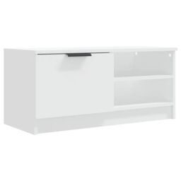 Berkfield Home TV Cabinet White 80x35x36.5 cm Engineered Wood - thumbnail 2