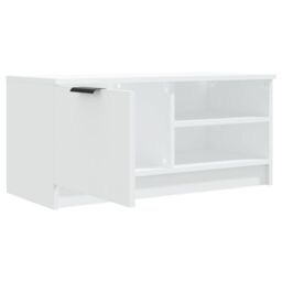 Berkfield Home TV Cabinet White 80x35x36.5 cm Engineered Wood - thumbnail 6