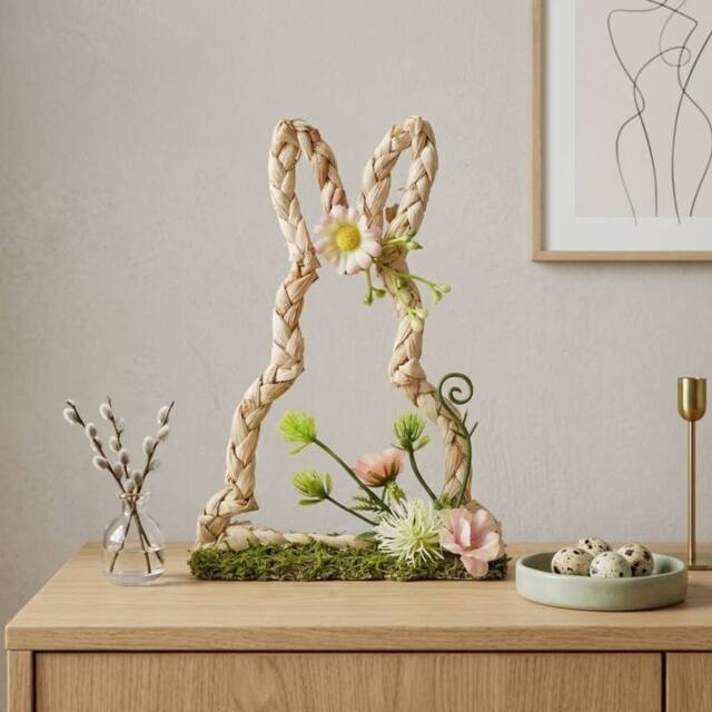 Garden Greatness Faux Flower Easter Bunny Decoration - Size: 1 Pack - image 1