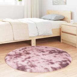 Berkfield Home Shaggy Rug High Pile NAVARRA Dusty Pink 100x100 cm Polyester - Size: Medium - thumbnail 3