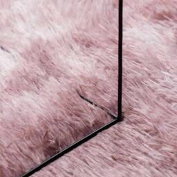 Berkfield Home Shaggy Rug High Pile NAVARRA Dusty Pink 100x100 cm Polyester - Size: Medium - thumbnail 7
