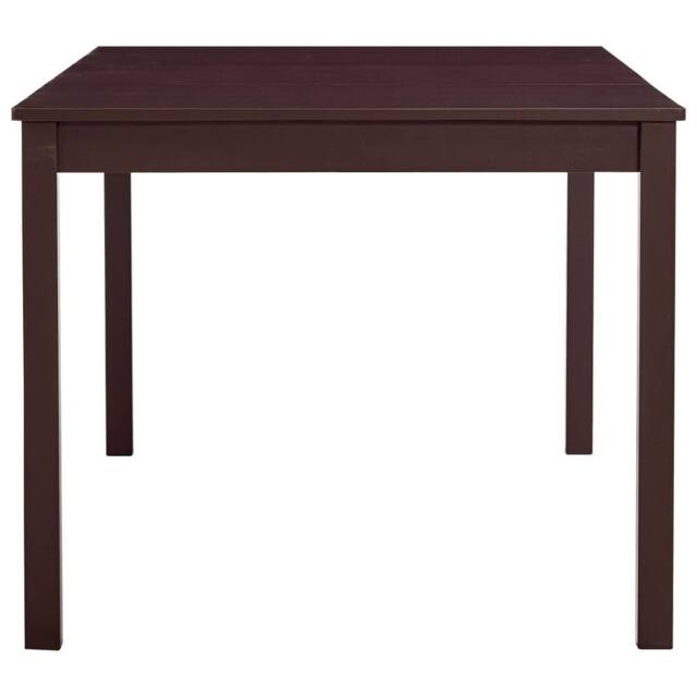 Berkfield Home Elegant Dining Table Dark Brown 180x90x73 cm Pinewood - Size: 180 x 90 x 73 cm - image 1