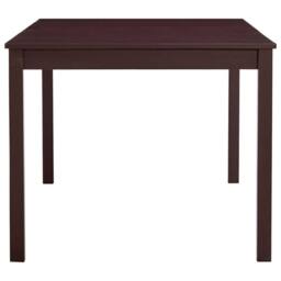 Berkfield Home Elegant Dining Table Dark Brown 180x90x73 cm Pinewood - Size: 180 x 90 x 73 cm - thumbnail 1