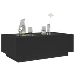Berkfield Home Coffee Table with Infinity LED Black 116x69x40 cm - Size: 116 x 69 x 40 cm - thumbnail 5