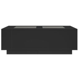 Berkfield Home Coffee Table with Infinity LED Black 116x69x40 cm - Size: 116 x 69 x 40 cm - thumbnail 6