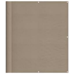 Berkfield Home Balcony Screen Taupe 120x800 cm 100% Polyester Oxford - thumbnail 2