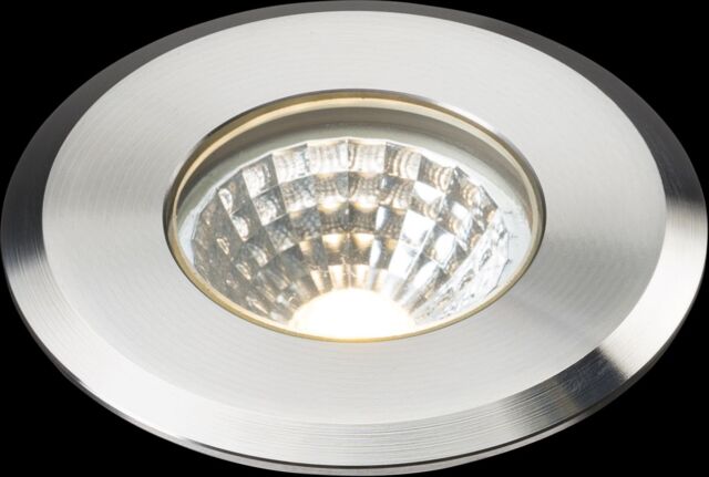 Netlighting LED Stainless Steel Recessed Ground Light 3000K 230V IP65 5W in Grey - image 1