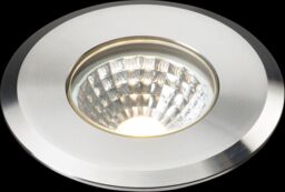 Netlighting LED Stainless Steel Recessed Ground Light 3000K 230V IP65 5W in Grey - thumbnail 1