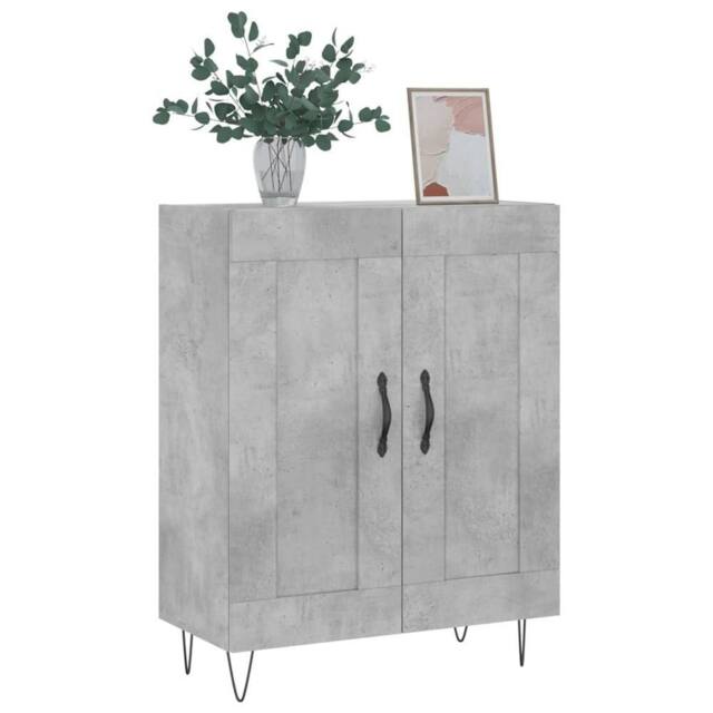 Berkfield Home Sideboard Concrete Grey 69.5x34x90 cm Engineered Wood - image 1