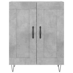 Berkfield Home Sideboard Concrete Grey 69.5x34x90 cm Engineered Wood - thumbnail 5