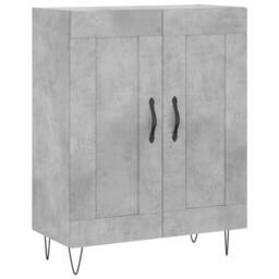 Berkfield Home Sideboard Concrete Grey 69.5x34x90 cm Engineered Wood - thumbnail 3