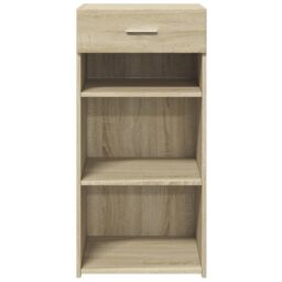Berkfield Home Sideboard Sonoma Oak 45x42.5x93 cm Engineered Wood in Brown - thumbnail 4