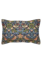 Morris & Co 'Strawberry Thief' Cotton Cover Set in Blue - Size: King - thumbnail 3