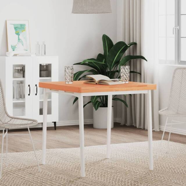 Berkfield Home Table Top 70x70x4 cm Square Solid Wood Beech in Brown - Size: 70 x 70 x 4 cm - image 1