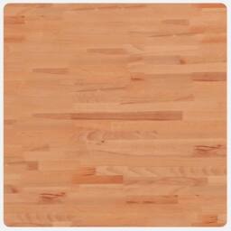 Berkfield Home Table Top 70x70x4 cm Square Solid Wood Beech in Brown - Size: 70 x 70 x 4 cm - thumbnail 2