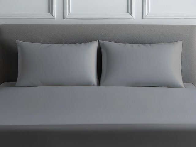 Snug City Luxury 200TC Housewife Pillowcase Pair Soft Feel in Grey - Size: Standard Pillow Case - image 1