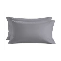 Snug City Luxury 200TC Housewife Pillowcase Pair Soft Feel in Grey - Size: Standard Pillow Case - thumbnail 2