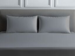 Snug City Luxury 200TC Housewife Pillowcase Pair Soft Feel in Grey - Size: Standard Pillow Case - thumbnail 1