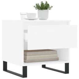 Berkfield Home Coffee Tables 2 pcs White 50x46x50 cm Engineered Wood - Size: 50 x 46 x 50 cm - thumbnail 4