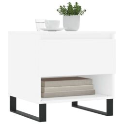 Berkfield Home Coffee Tables 2 pcs White 50x46x50 cm Engineered Wood - Size: 50 x 46 x 50 cm - thumbnail 3