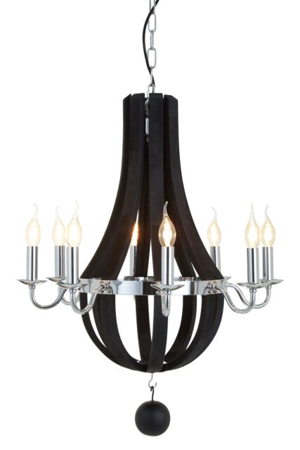 Orsina Kensington Townhouse Curved Chandelier in Black - image 1