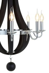 Orsina Kensington Townhouse Curved Chandelier in Black - thumbnail 5