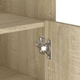 Berkfield Home Sideboard Sonoma Oak 45x35x75 cm Engineered Wood in Light Tan - Size: 45 x 35 x 75 cm - thumbnail 9