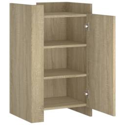 Berkfield Home Sideboard Sonoma Oak 45x35x75 cm Engineered Wood in Light Tan - Size: 45 x 35 x 75 cm - thumbnail 7
