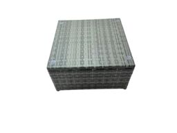 Fimous Rattan Corner Sofa Set with 3 Stool Chair for Garden Backyard in Dark Grey - thumbnail 3