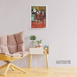 "Artery8 Salon Orchestra Meier Musicians Moriz Jung Canvas Wall Art Print - Size: W12"" x H16""" - thumbnail 3