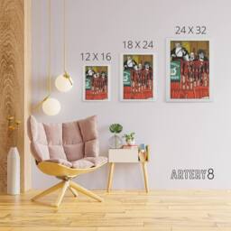 "Artery8 Salon Orchestra Meier Musicians Moriz Jung Canvas Wall Art Print - Size: W12"" x H16""" - thumbnail 4
