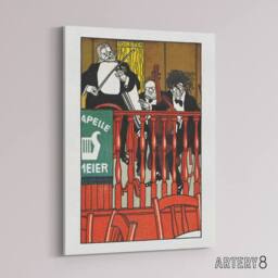 "Artery8 Salon Orchestra Meier Musicians Moriz Jung Canvas Wall Art Print - Size: W12"" x H16""" - thumbnail 2