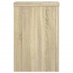 Berkfield Home Plant Stands 2 pcs Sonoma Oak 25x25x35 cm Engineered Wood in Light Tan - Size: 25 x 25 x 35 cm - thumbnail 5