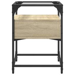 Berkfield Home Bedside Cabinets 2 pcs Sonoma Oak 40x40x55 cm Engineered Wood in Light Tan - Size: 40 x 40 x 55 cm - thumbnail 6